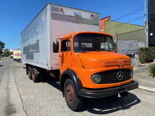 Imagem 1 de 15 de Mb 1113 Truck Baú Turbinado Único Dono Freio A Ar Direção
