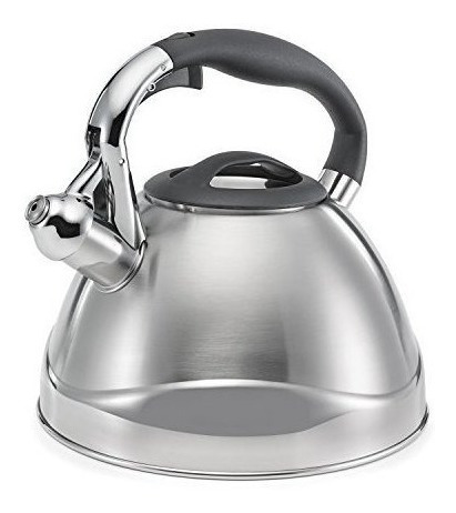 Polder Kth15547 Retro Whistling Tea Kettle Large 26quart Ace