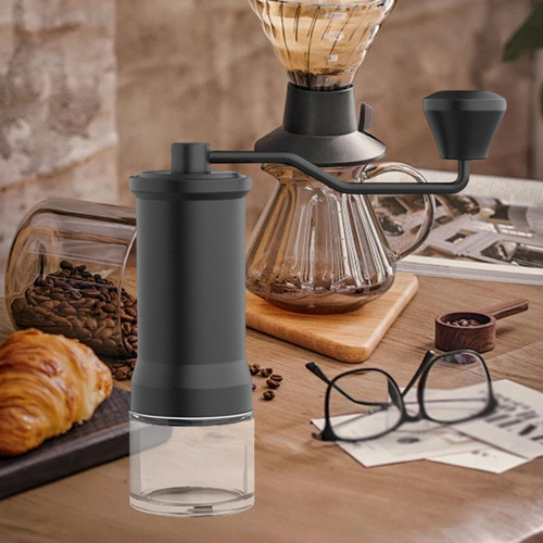 Molinillo De Café Manual De Acero Inoxidable Con Rebabas Y