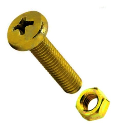 Parafuso Cabeça Panela M2.5 X 20 Com Porca - Kit 50