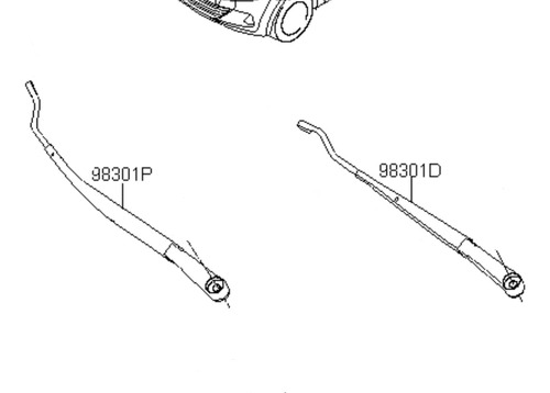 Brazo Limpia Parabrisa Par Delantero Hyundai Eon 2014