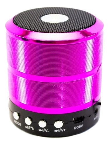 Alto-falante Altomex caixa de som Mini Speaker WS-887 portátil com bluetooth rosa 