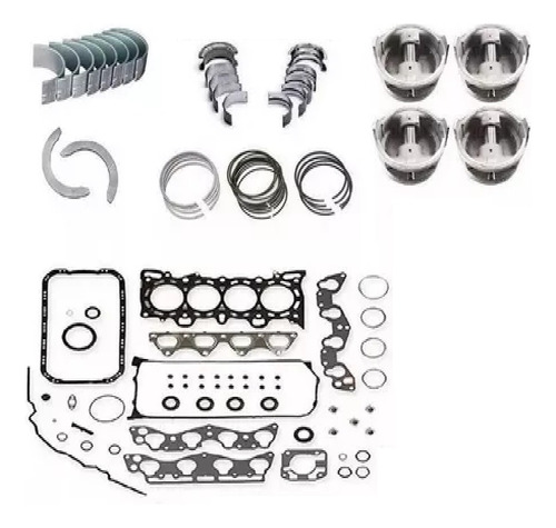 Kit Retifica Do Motor Hyundai H100 2.5 8v Diesel Bloco D4ba