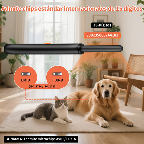 Lcd Recargable Escáner De Microchips Para Mascotas Kuiiyer