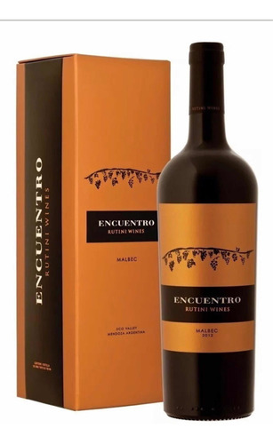 Vino Rutini Encuentro Malbec  C/estuche X750ml Ayres Cuyanos