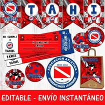 Comprar Kit Imprimible Candy Argentinos Juniors Fútbol 100% Editable