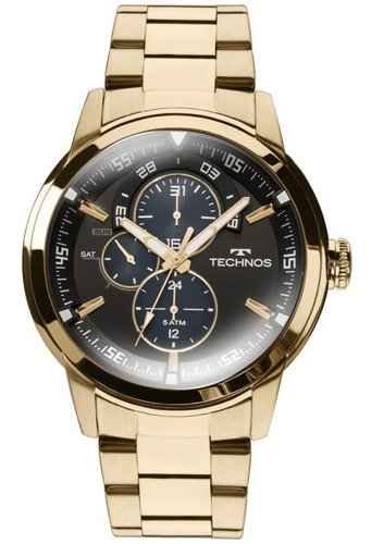 Relógio Technos Masculino Original Dourado Garantia  6p57aa