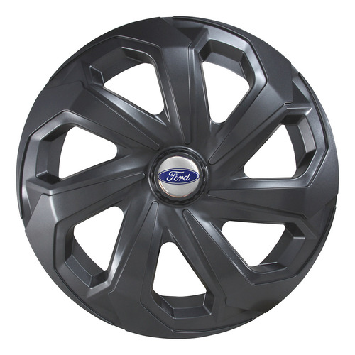 Jogo Calota Esportiva Aro 15 Spider Grafite New Fiesta Focus