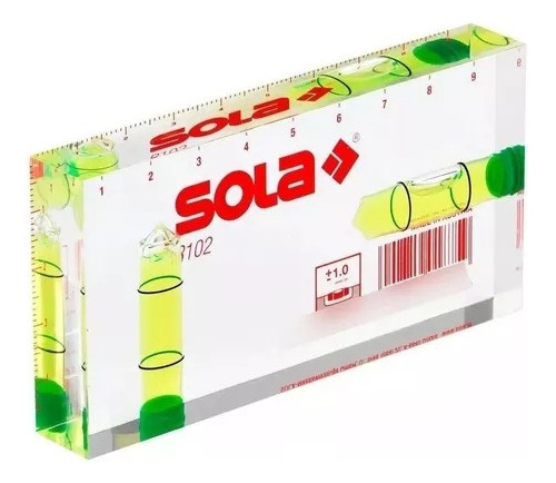 Nivel 10cm Sola R102 De Acrílico Con Burbuja