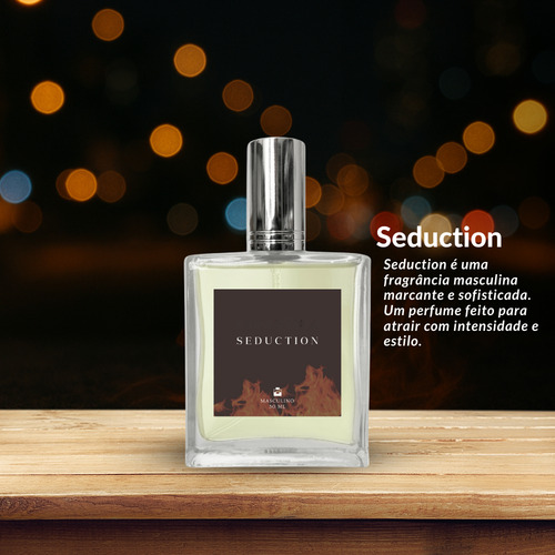 Perfume Masc. Almíscar Selvagem 100ml + Seduction 50ml