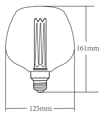 Lampara De Led Vintage Copa E27 Cálido 3.5w 120lm Tecnolite