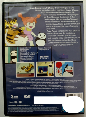 Las Aventuras De Panda Y Sus Amigos Dvd Original (Usado)