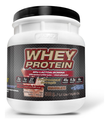 Suplemento en polvo F&NT  Whey Protein proteínas sabor chocolate en pote de 500g