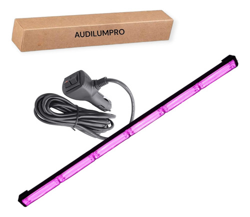 Barra Torreta  Led De 6 Modulos Morado 15 Funciones 12-24v