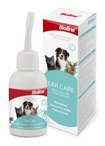 Bioline Gotas Para Limpieza De Oídos Para Mascotas | 50 Ml