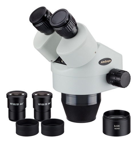 Amscope Cabeza Estéreo Del Microscopio Del Poder Del Zoom .