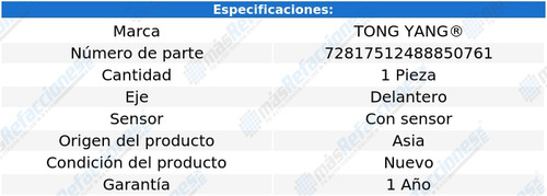 Defensa Delantera C/sensor Audi A1 De 2020 A 2021 Tong Yang