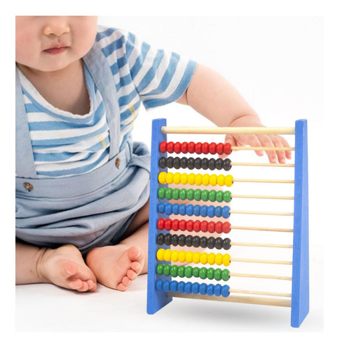 Abacus Juguete Educativo Clásico De Madera Para L Azul