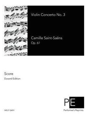 Libro Violin Concerto No. 3 - Saint-saens, Camille