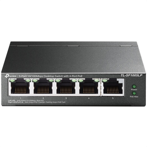 Switch Poe Tp Link 5 Puertos 10/100 Mbps Poe Tl-sf1005lp