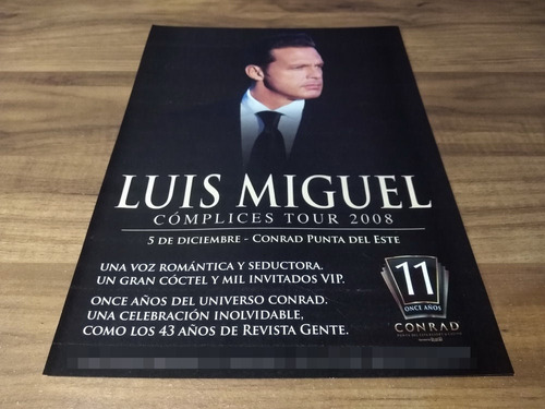 (pd771) Publicidad Luis Miguel Conrad * 2008
