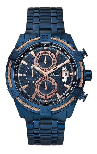 Relogio Guess W0522g3 Azul 100% Original Completo Com Caixa