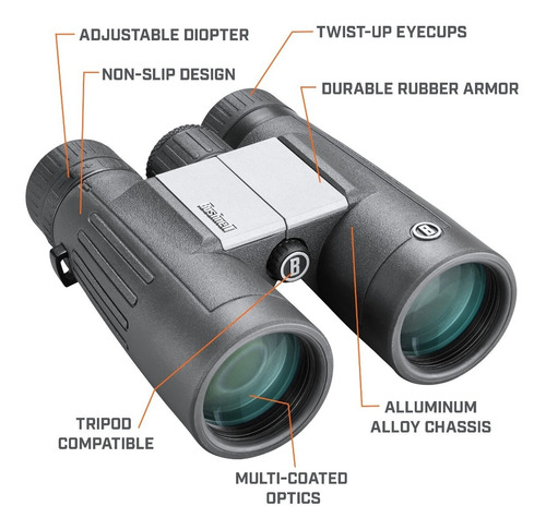 Imagen 3 de 9 de Binoculares Bushnell Powerview 10 X 42 Roof Prism Compactos!