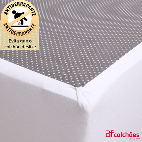 Cama Box com Colchão Viúva D33 a Vácuo Ortopédico Rainbow 128x188cm BF Colchões