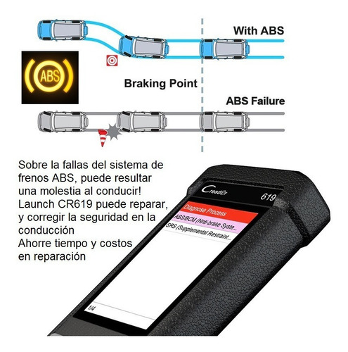 Escaner Scanner Launch Cr 619 Diagnostico Automotriz