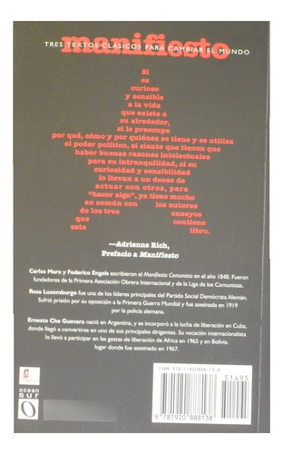 Manifiesto Tres Textos Clásicos Para Cambiar Al Mundo - Che (Usado)