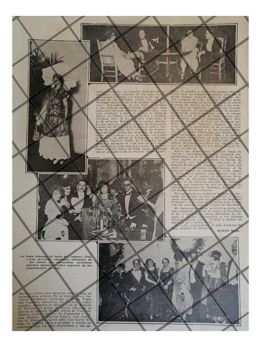 Afiche Retro El Country Club , Alta Sociedad 1922