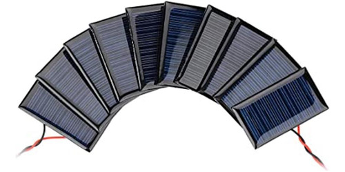 Aoshike 10 Mini Paneles Solares De 5 V 30 Ma Para Energía