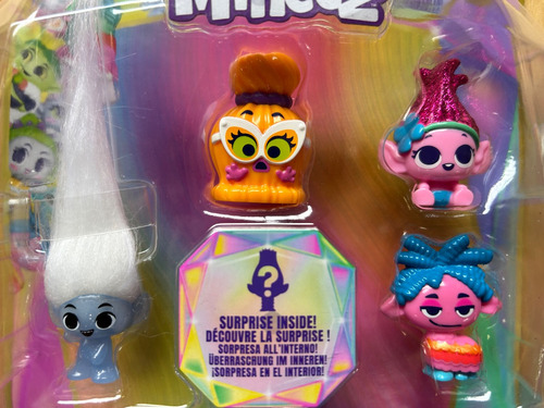 Mini Figuras Trolls Band Together Set 5 Mineez Diamante Cris