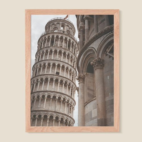 Cuadro Con Marco Paisaje 41, Torre De Pisa - Frametastic!