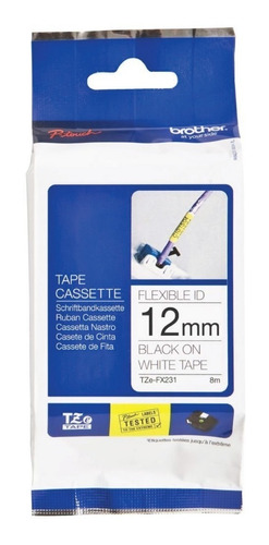 Cinta Brother Txe Fx231 Negro/blanco 12mm Original 1010 1100