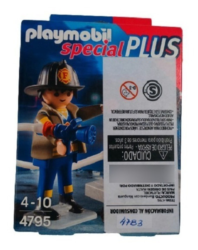 Playmobil Special Plus 4795 Bombero C/ Manguera - Almagro