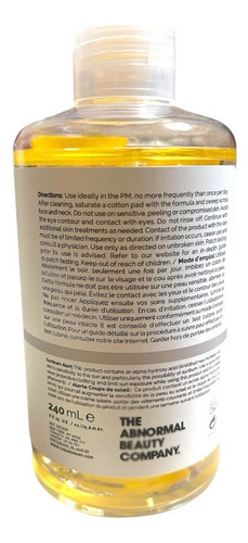 Tónico Facial Con Ácido Glicólico 7% 240ml Cosmético Import Todo Tipo De Piel Noche