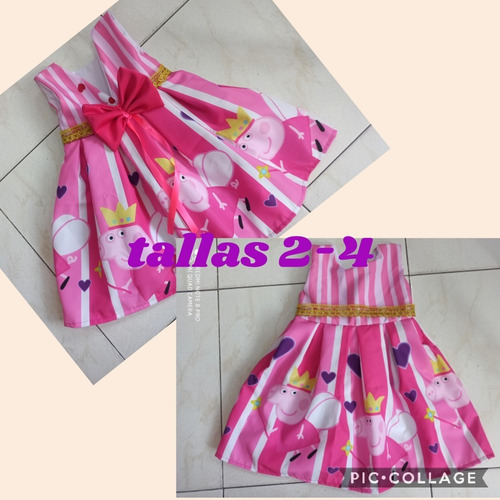 Vestido Niña Fiesta Temática Panda Lol Frozen Paw Patrol