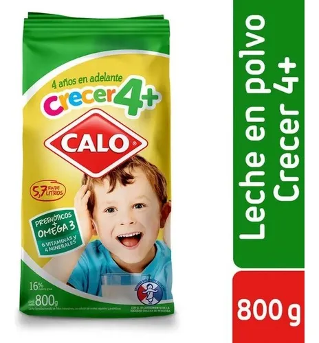 Leche Polvo Calo Crecer 4+ 800 Gr.