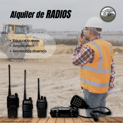 Alquiler De Radios De Comunicación Eventos Concierto Minería