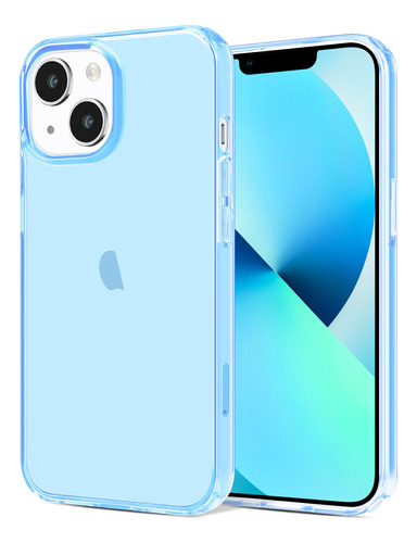 Funda Jjgoo iPhone 13 Transparente Azul Suave 6.1  2021