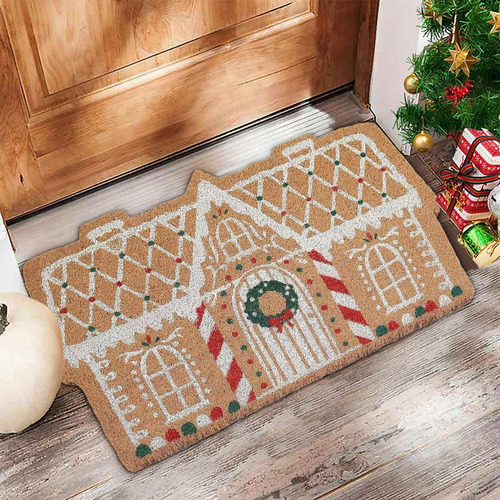 Alfombra De Bienvenida En Forma De X Mat Door, Navidad, Pan