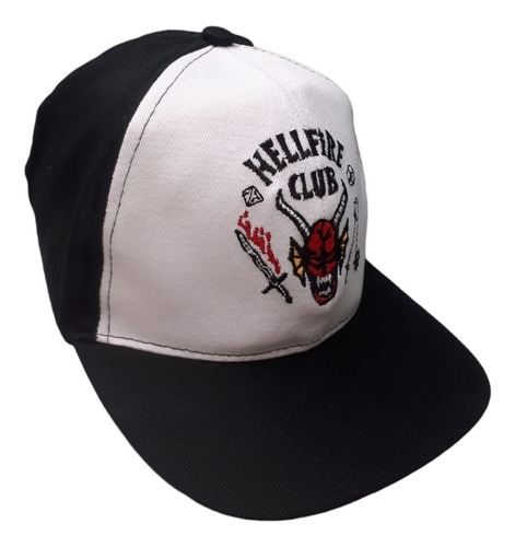 Imagem 2 de 6 de Boné Hellfire Club Dustin Stranger Things Aba Reta Cosplay