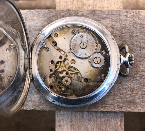 Reloj Bolsillo Chronometre Lanco, Swiss Made., No Funciona. (Usado)