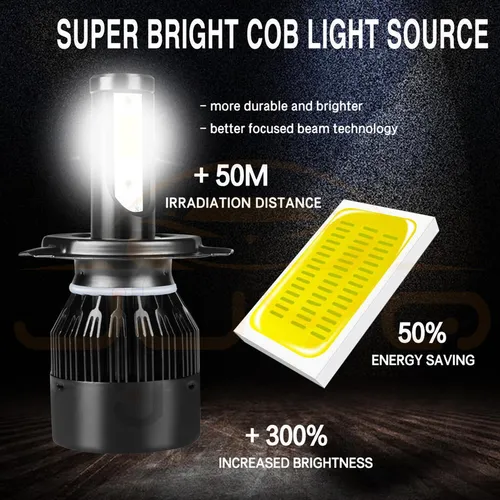 St Kit De Focos Led 9003 H4 De 14000 Lm Alta Y Baja Para
