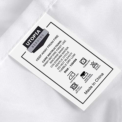 Sabanas Utopia Bedding Color Blanco Micro Fibra Matrimonial