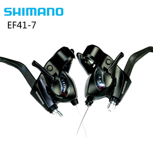 Imagen 1 de 7 de Par De Shifters Integrados Shimano Ez Fire  Ef41 -  3x7 Vel.