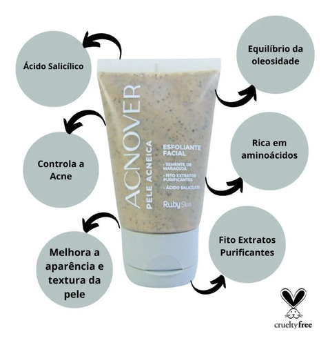Esfoliante Facial Hb400 Acnover Ruby Rose 50g
