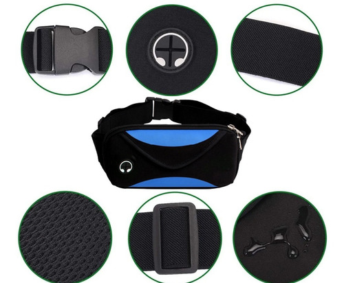 Riñonera Deportiva Elástica E Impermeable Unisex Correr