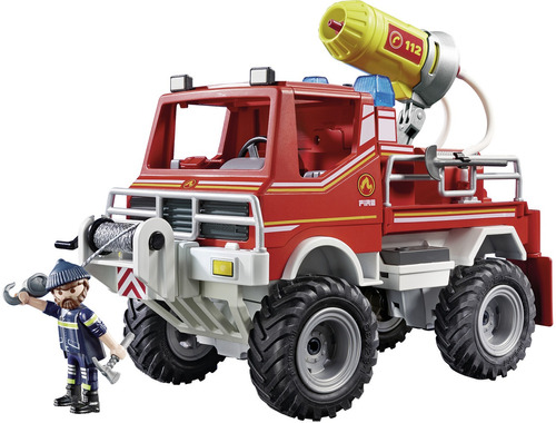 Set De Juguetes Camión De Bomberos Playmobil 9466